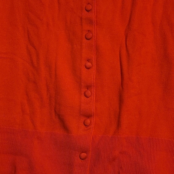 𝅺grace Elements Poppy Petal  3/4 Sleeve Cardigan Sweater - Picture 5 of 7